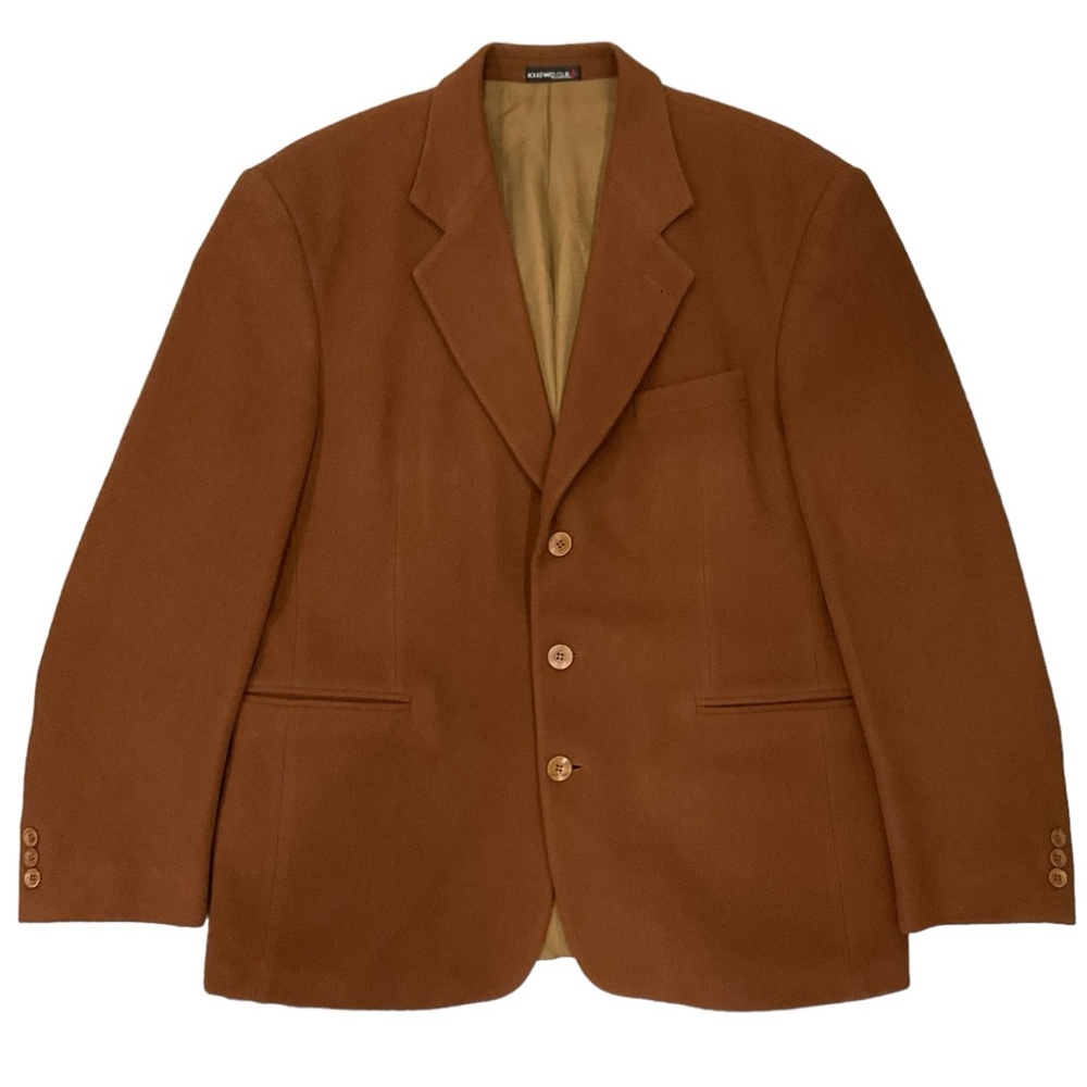 Vintage Boulevard Club Men’s Blazer Brown Sports Coat Wool Cashmere Size… - Picture 16 of 16
